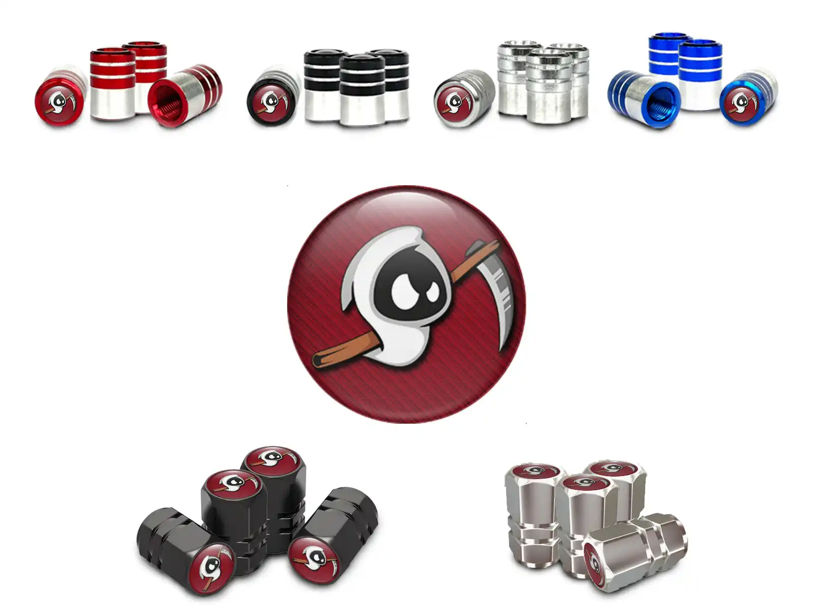 Rims Valve Caps Trucks Universal Look